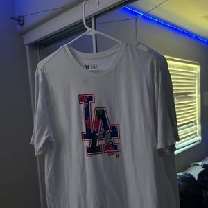 White “LA” tee from pacsun. Large